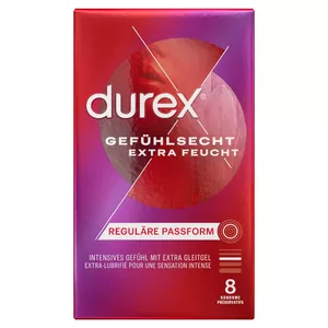 Durex feeling.extra lubr. 8 gab.