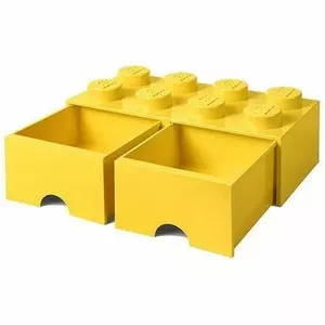 LEGO Drawer Brick 8 — yellow (model 40061732) storage drawer for bricks and small parts