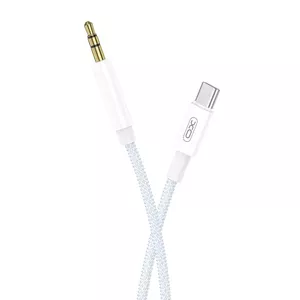 XO NB-R211W USB-C (Type-C) на 3.5mm Стерео коннектор AUX Кабель 1m Белый