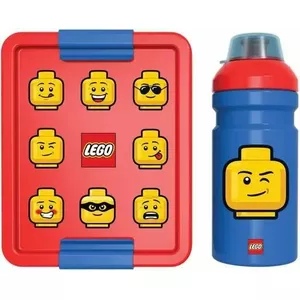 Набор для обеда LEGO 40580001 Bright Blue — детский ланчбокс и бутылка