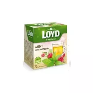 Loyd Herbal Tea Piparmētru with Raspberries 20 x 1.5 g — peppermint & raspberry infusion