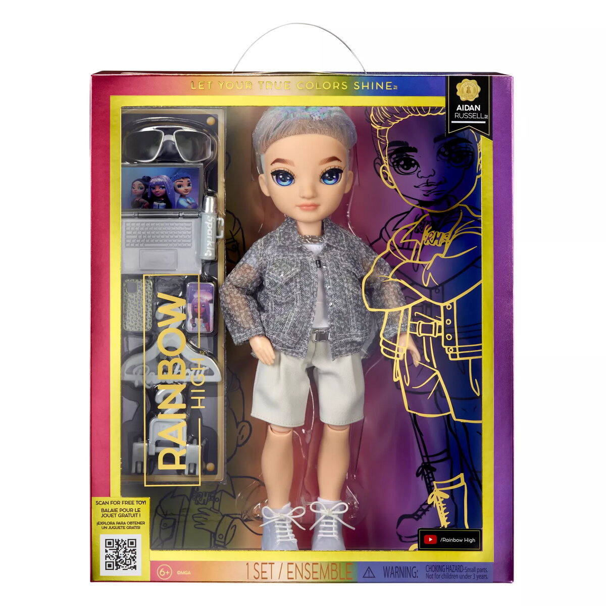 Modes lelle Rainbow High Aidan Russell