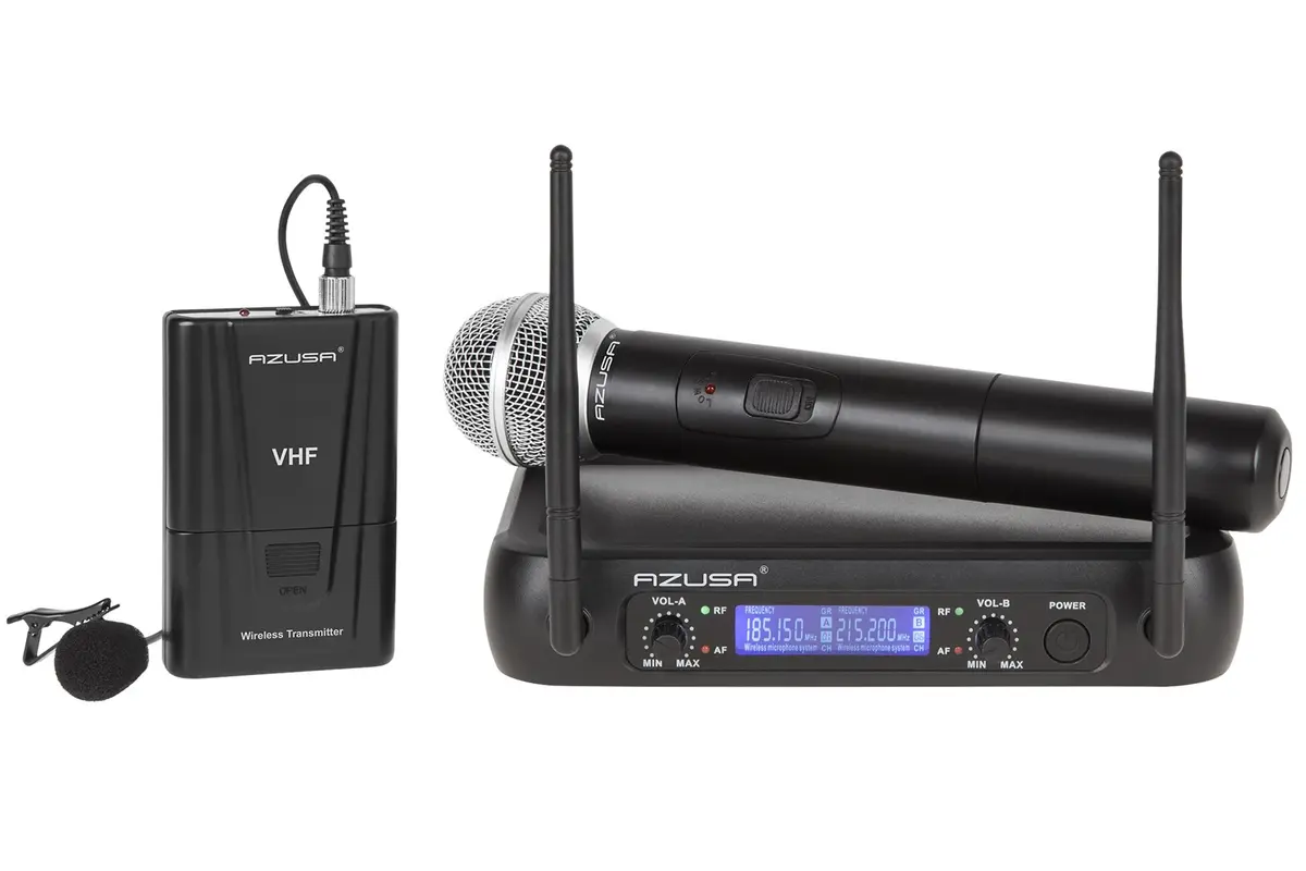 Bezvadu VHF mikrofons AZUSA WR-358LD (LEC-MIK0142)