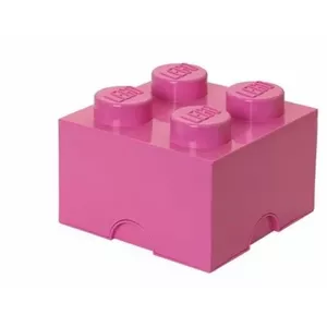 Коробка-кирпич Storage Brick 4 LEGO 40031739 розовый — пластиковый модуль для хранения мелочей