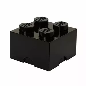 Контейнер Storage Brick LEGO Room Copenhagen 4 — кирпич-хранитель LEGO, чёрный, модель 40031733, 4 шт.