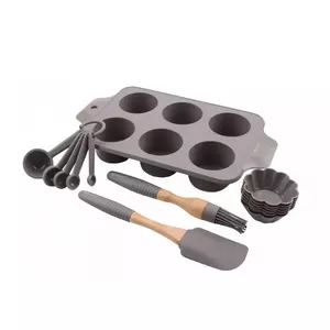 KingHoff 93703 5-Piece Silicone Cupcake Baking Set
