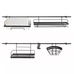 Mounted kitchen rack set - 16-element