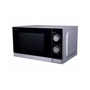 Sharp Home Appliances R-200INW mikroviļņu krāsns Novietojams uz galda Solo mikrovilnis 20 L 800 W Sudrabs