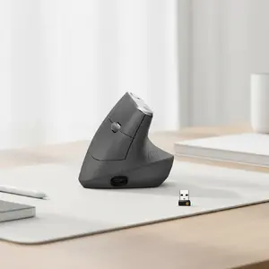 Эргономичная беспроводная мышь Logitech MX Vertical, MX Vertical, 4000 DPI, RF Wireless + Bluetooth, для правой руки, Graphite, для офиса