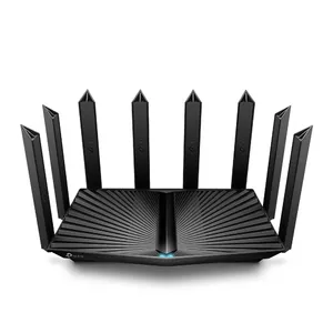 TP-Link Archer AX95 bezvadu rūteris Tīkls Gigabit Ethernet Trīskāršā frekvenču josla (2.4 GHz / 5 GHz) Melns