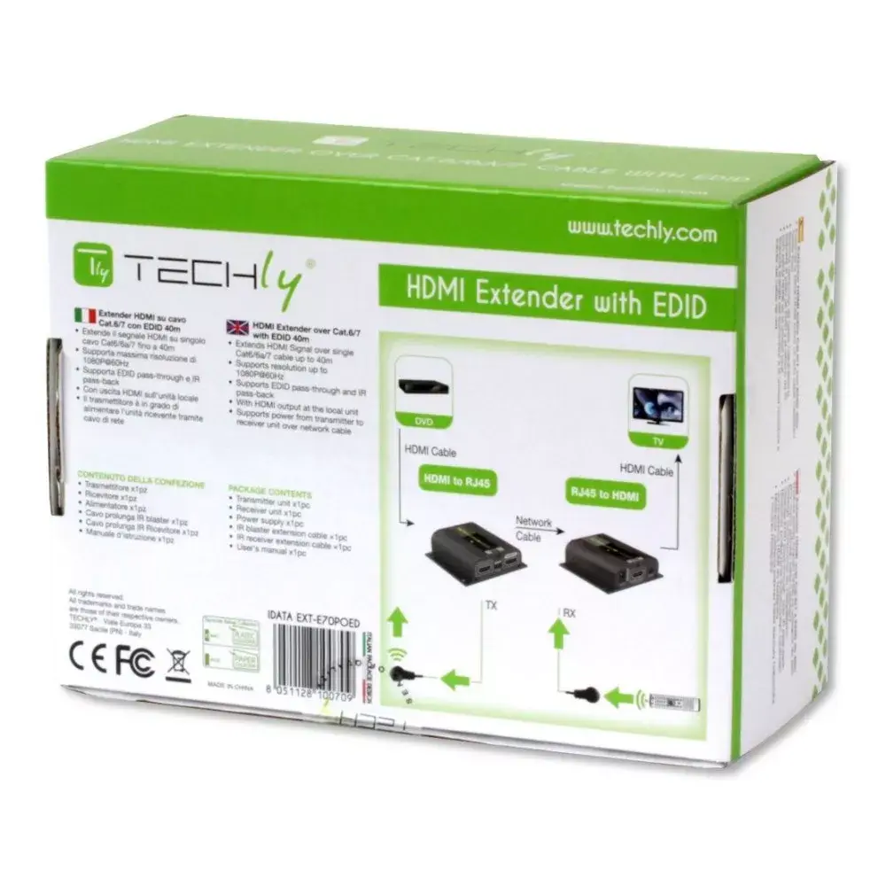 AV transmitter & receiver Techly IDATA EXT-E70POED Photo 6