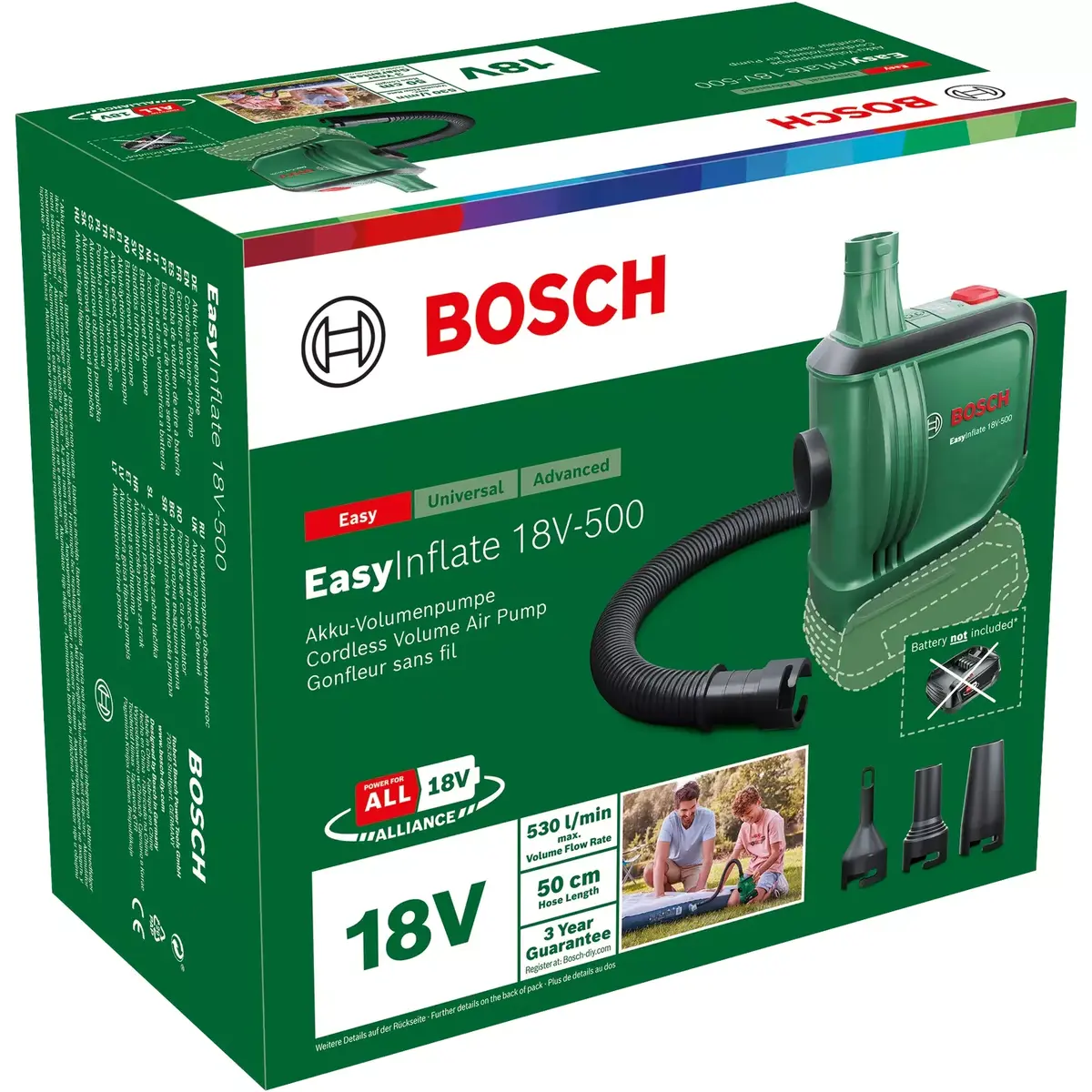 Elektriskais gaisa sūknis Bosch EasyInflate 18V-500 Photo 3