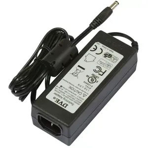 Power adapter MikroTik 24HPOW — 24 V 1.6 A, input 110–240 V, black