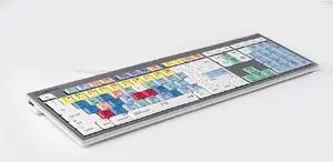 Klavieture Logickeyboard ALBA Universal USB ĄŽERTY French Silver
