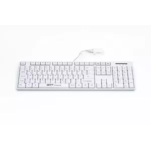 GETT TKL-105-GCQ-IP68-KGEH-WHITE-USB tastatūra QWERTZ Vācu Balts