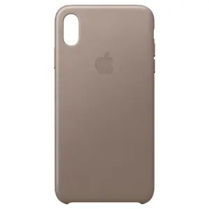 Mobile phone case Apple Cover for iPhone XS Max 6.5" Leather Taupe