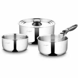 Cookware set LAMART LT1009 — 5-piece non-stick, stainless steel, sandwich base, heat-resistant