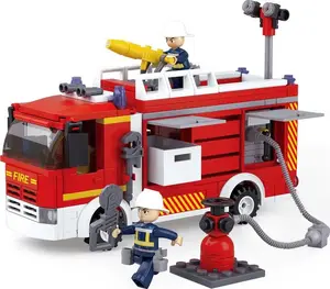Конструктор Sluban Firefighter car M38-B0626 — автомобиль спасателей, набор для сборки
