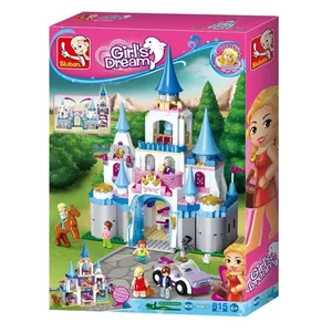 Игровой конструктор Sluban Girls Dream Castle модель 815 — строительные блоки, 815 деталей