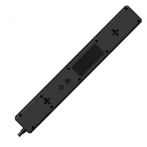 Power strip EVER Optima 3 m cable, 6 AC outlets, 250 V, 10 A, surge protection 175 J, black