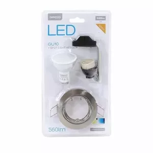 GU10 LED bulb OMEGA 7W 560lm 4200K neutral white with spot light holder