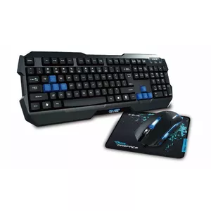 Komplekts tastatūra + pele + paliktnis e-blue K820 Combo Set melns ENG