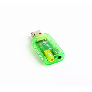 Gembird SC-USB-01 cable gender changer 3.5 mm Green