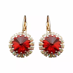 Auskari "Klaris IX (Scarlet)" ar Swarovski™ kristāliem