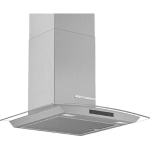 Настенная кухонная вытяжка Bosch Serie 4 DWA66DM50, 600 м³/ч, нержавеющая сталь
