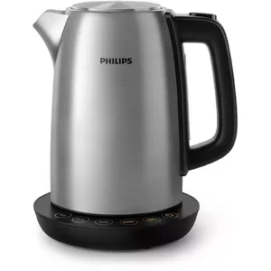 Электрический чайник Philips HD9359/90 1.7 л, 2200 Вт, корпус из нержавеющей стали, чёрно-металлический