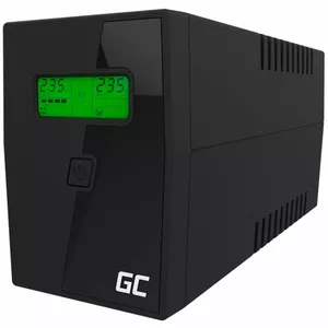 Green Cell UPS01LCD nepārtrauktas barošanas avots (UPS) Line-Interactive 0,6 kilovoltampērs 360 W 2 Maiņstrāvas izvade (-s)