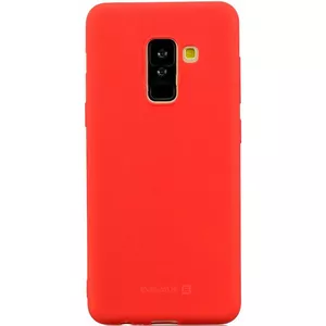 Aizsargmaciņš Evelatus no mīksta TPU priekš Samsung Galaxy A6 Plus 2018 — sarkans