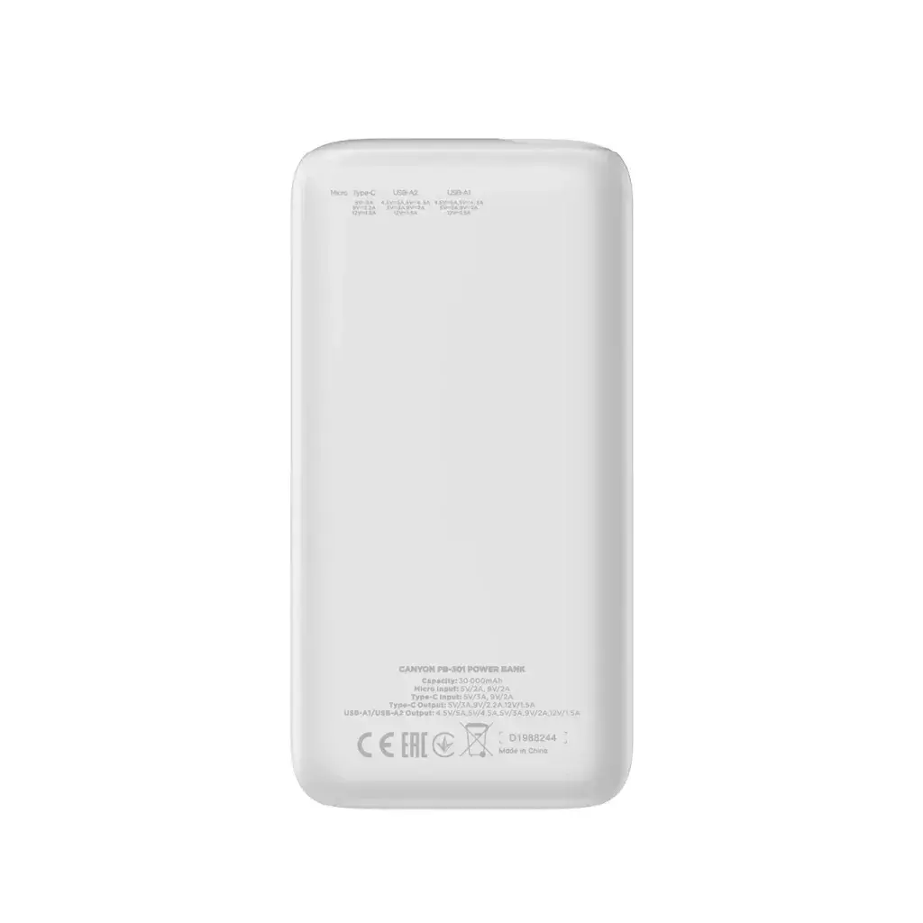 Power Bank Canyon CNE-CPB301W CNE-CPB301W Photo 3