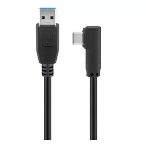 USB kabelis MicroConnect USB3.1CA05A 0.5m USB A USB C Melns