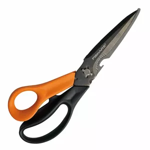 Kitchen scissors Fiskars Multiscissor Cuts + More 1000809 — black handle, orange accents