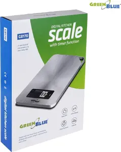 Digital kitchen scale GreenBlue GB170 with built-in timer and tare function