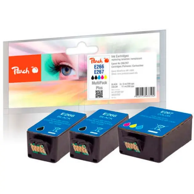 Peach PI200-587 tintes kārtridžs 3 pcs