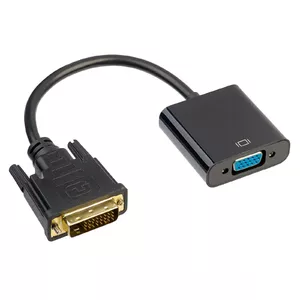 Адаптер видеокабеля Akyga AK-AD-50 — VGA (D-Sub) на DVI, 0,15 м, чёрный