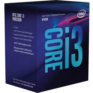 Desktop processor INTEL Core i3-8100 3.6 GHz, 4 cores, LGA 1151, 6 MB cache, Intel UHD Graphics 630