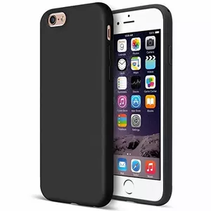 Чехол Evelatus для Apple iPhone 6/6s, TPU с металлической пластиной, чёрный