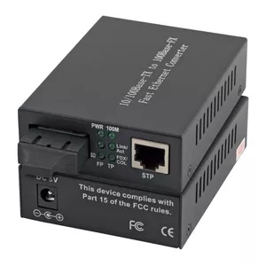 EFB Elektronik EL028V2 tīlkla mediju pārveidotājs 1000 Mbit/s Melns