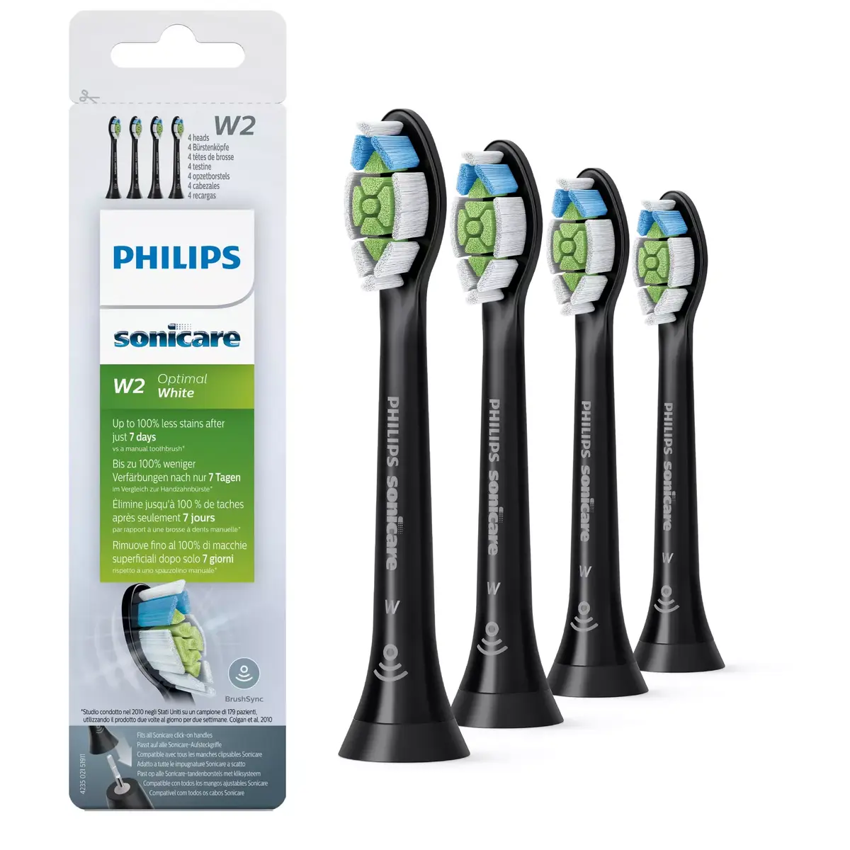 Sonic toothbrush heads Philips W Optimal White HX6064/11 Photo 2