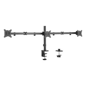 Desk monitor mount Gembird MA-D3-01, 1-arm desk mount, VESA 75x75–100x100, up to 7 kg, for 17–27" screens, black