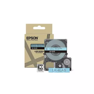 Label Tape Epson LK-4LAS Grey Light Blue Thermal Transfer 1.2 cm