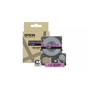 Лента для этикеток Epson LK-4UBP Черная Фиолетовая Термопечать 1.2 см