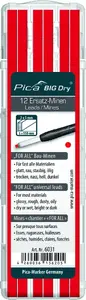 Lead Set PICA MARKER BIG DRY 6031 — replacement leads for red marking pencils