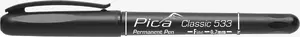 Перманентный маркер PICA MARKER 533/46/SB 0.7 мм чёрный, тонкий наконечник