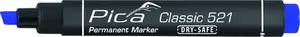 Permanent marker PICA MARKER 521/41/SB, blue ink, 2–6 mm wedge tip