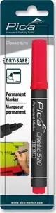 Pastāvīgais marķieris PICA MARKER 520/40/SB — sarkans, apaļš galu 1–4 mm