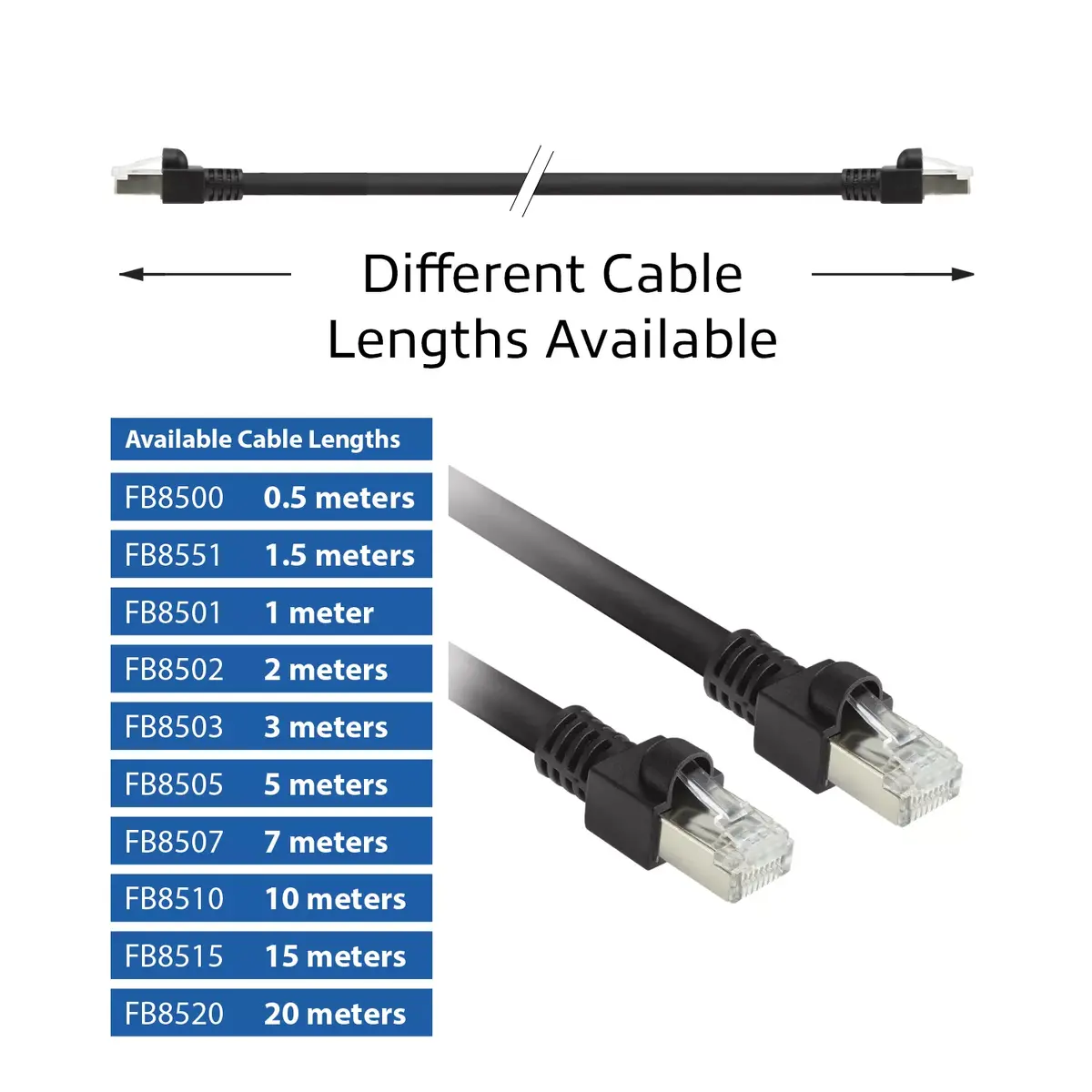 ACT Black 3м S/FTP CAT7 патч-кабель Photo 3